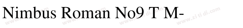Nimbus Roman No9 T M字体转换